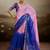 Soft chiffon saree with summer gradient shades & zari woven chit pallu