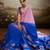 Soft chiffon saree with summer gradient shades & zari woven chit pallu