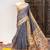 Premium soft pure tissue tussar silk saree with warli printed pallu & contrast border – traditional print