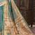 Premium soft pure tissue tussar silk saree with warli printed pallu & contrast border – traditional print