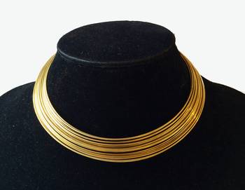 Gold Lines Hasli Necklace 1