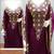 Luxurious Burgundy Kaftan With Gold Work Stitched Dress