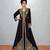 Luxurious Black Kaftan With Gold Work Stitched Dress