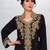 Luxurious Black Kaftan With Gold Work Stitched Dress