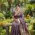 Purple Color Zari Meena and With Butti Work Sartin Saree