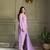 Lavendar farshi salwar suit with siroski work