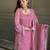 Pink farshi salwar suit with siroski work