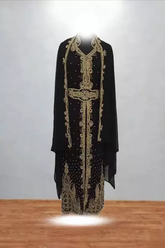 Black Elegant Festive & Wedding Wear Ethnic Outfit
