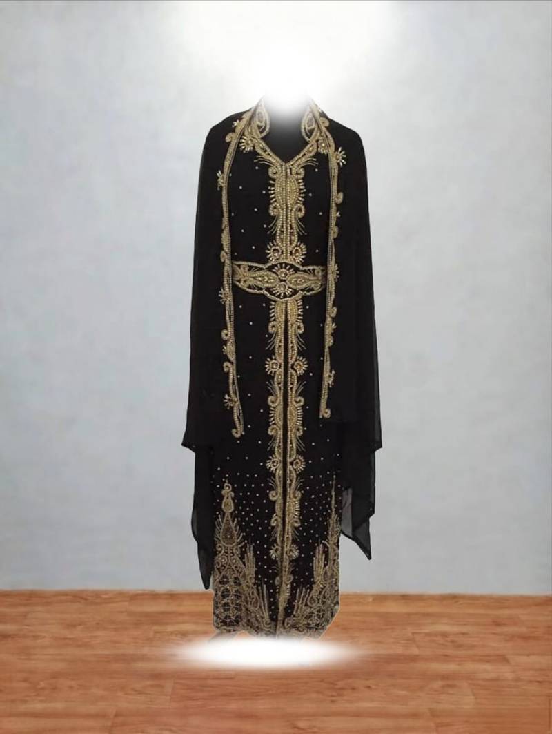 Black Elegant Festive & Wedding Wear Ethnic Outfit