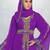 Purple Embroidered Anarkali Gown with Dupatta for Women