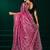 Light pink embroidered embellished bollywood net saree with blouse