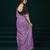Light purple embroidered embellished bollywood net saree with blouse