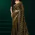 Mehendi embroidered embellished bollywood net saree with blouse