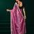 Light pink embroidered embellished bollywood net saree with blouse