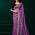 Light purple embroidered embellished bollywood net saree with blouse