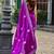 Magenta embroidered embellished shimmer chiffon bollywood saree with blouse