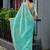 Aqua blue embroidered embellished shimmer chiffon bollywood saree with blouse