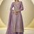 Dark-purple embroidered simar silk salwar suit