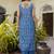 Blue cotton kota checks salwar suit