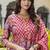 Pink cotton kota checks salwar suit
