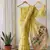 Yellow Color elephant and floral type rich weaving pallu  Work Cotton Saree