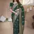 Green woven self design pure paithani silk saree with blouse