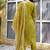 Mehendi embroidered blend silk salwar suit