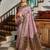 Lavender floral print silk blend paithani saree with blouse
