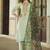 Pastel embroidered viscose rayon salwar suit