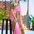Baby pink woven silk blend paithani saree with blouse