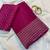 Pink Color  zari border with rich pallu Work  silk saree