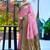 Baby pink woven silk blend paithani saree with blouse