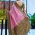 Baby pink woven silk blend paithani saree with blouse
