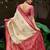 Cream woven silk blend paithani saree with blouse