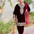 Designer viscose velvet embroidered work kids kurta set