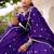 Fantastic Purple Bandhej Printed Chanderi Festive Wear Lehenga Choli