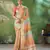 Orange Color Weaving Zari Work Cotton art silk saree
