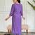 Lavender color smart and trendy viscose chanderi color casual kurta set