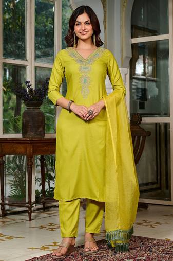 Liril color smart and trendy viscose rayon color casual kurta set