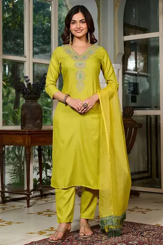 Liril color smart and trendy viscose rayon color casual kurta set