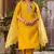 yellow viscose rayon casual kurta set for women
