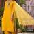 Yellow color smart and trendy viscose rayon color casual kurta set