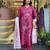 Pink color smart and trendy viscose chanderi color casual kurta set
