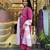 Pink color smart and trendy viscose chanderi color casual kurta set