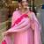 Pink color smart and trendy viscose chanderi color casual kurta set