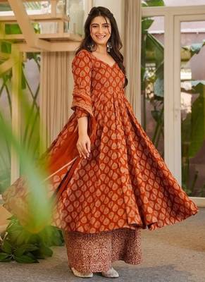 Teal blue color vichitra silk embroidery ceremonial suit 5