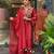 Maroon color p v chanderi fabric beautiful embroidered ceremonial readymade kurta set