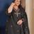 Black color smart embroidered plus size kurta set for smart girlie looks