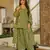 Mahendi color cambric cotton fabric designer digital printed stylish girlie kurta set