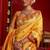 Yellow woven paithani silk saree with blouse